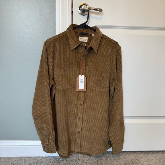 NWT Weatherproof Brown Corduroy Shirt, S - Picture 2 of 9